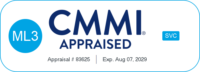 CMMI Services Maturity Level 3 appraised logo